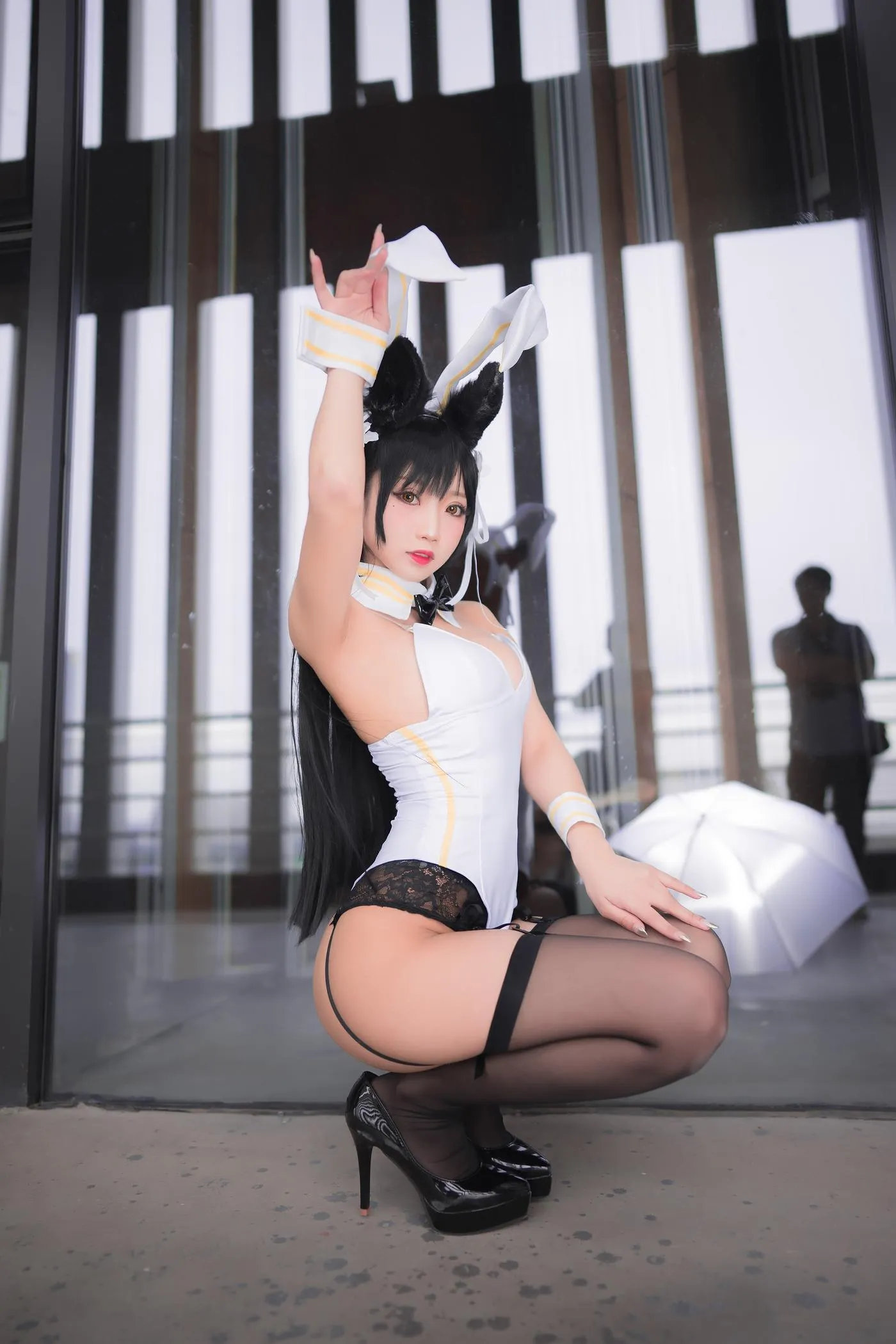 鬼畜瑶在不在w – NO.13 -爱宕白色兔女郎 [22P]插图5